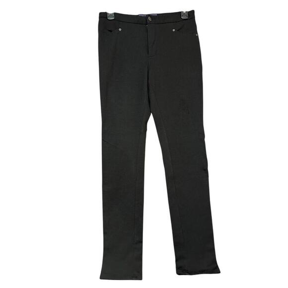 NYDJ Classic Straight Trouser 2P Black Lift Tuck Technology Mid Rise Workwear - Picture 1 of 4